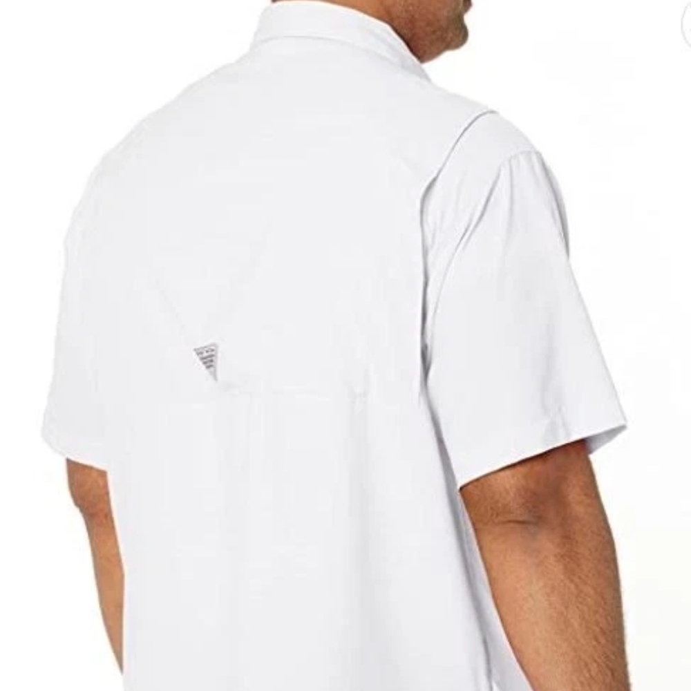 Columbia PFG Mens Tamiami II 2XL Short Sleeve Shirt Fishing/Casual  White  NEW - Picture 2 of 10